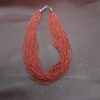 20 Strands necklace Possible Coral? Necklace 18" long - Image 4