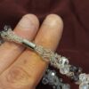 Beautiful Handmade Crystals bracelet white and purple fits 17cm diameter wrist - Image 4