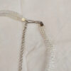 Faux white pearl with black stone handmade necklace 17in - Image 3