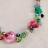 Hand Made beautiful necklace, Crystal and mother of pearl beads 17in - Image 3
