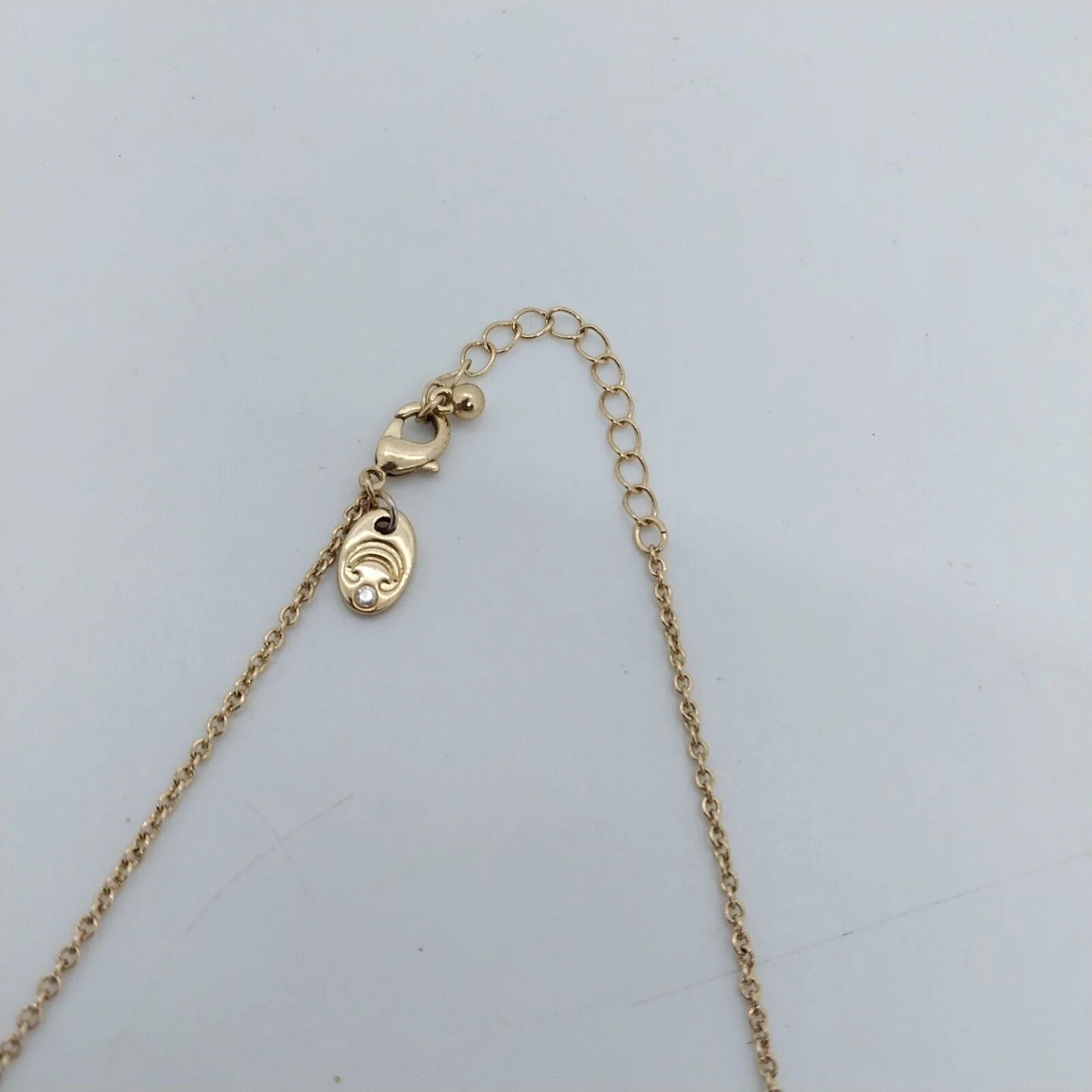 Vintage Charming Charlie gold tone Rhinestone Fancy Necklace - Image 5