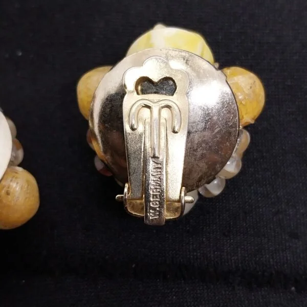 Vintage Hand Made Fruits Resin Earings, Made in West Germany - Image 5