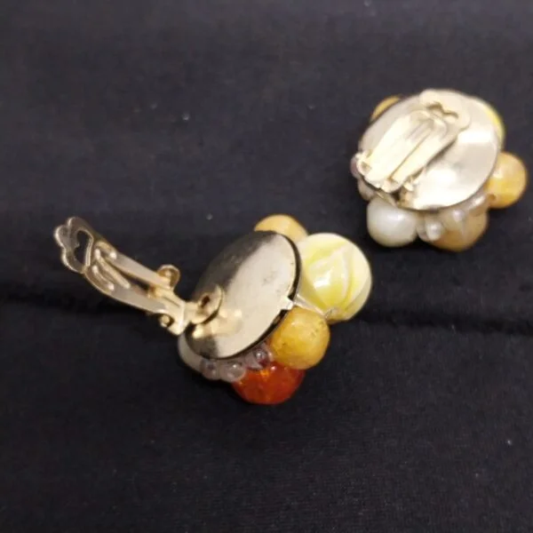 Vintage Hand Made Fruits Resin Earings, Made in West Germany - Image 7
