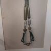 Vintage Handmade Large Green Beads Necklace Olive Green 28" long - Image 11