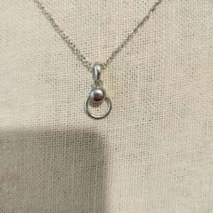 signed SHA silver plated necklace