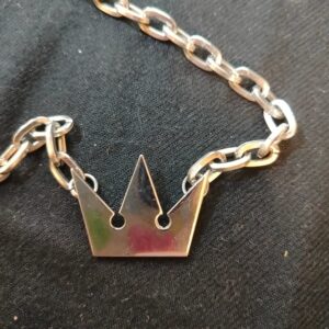 signed Disney Kingdom hearts pendant silver plated necklace