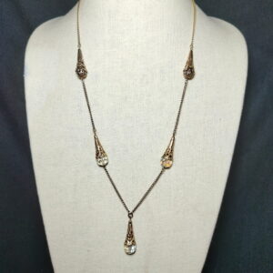 Gold tone necklace for women