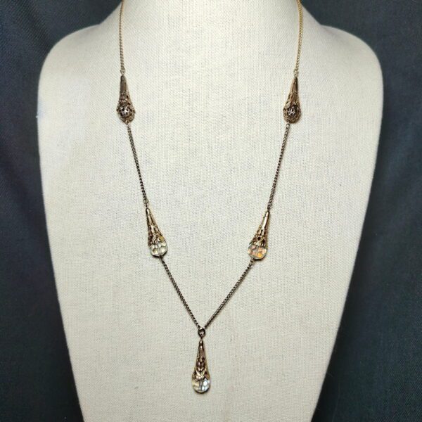 Gold tone necklace for women