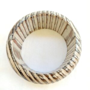 Vintage bohemian wooden bangle bracelet