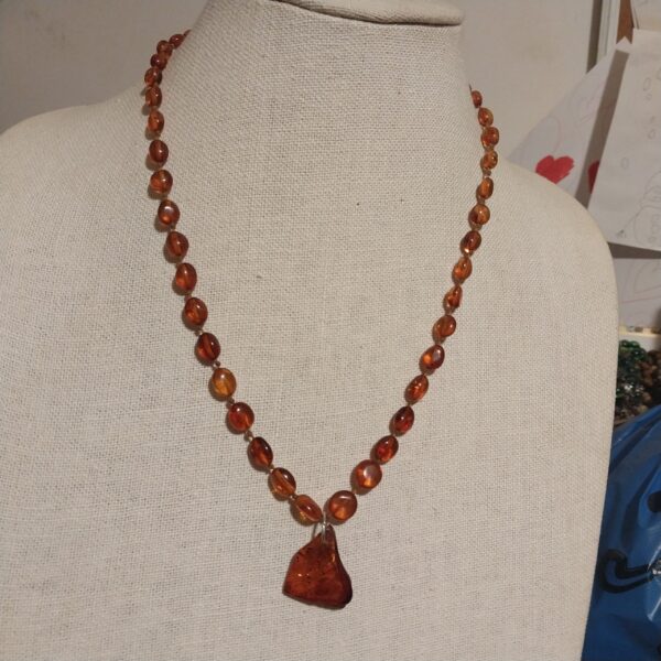 Natural amber neckace - Image 3
