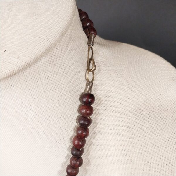 Handcrafted Tribal Elephant Necklace – Bone & Bead Design - Image 3