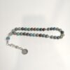 Natural Turquoise Stone Misbaha with Silver Accents and Islamic Charmمسبحة فيروز حجر طبيعي 33 حبة - Image 5