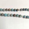 Natural Turquoise Stone Misbaha with Silver Accents and Islamic Charmمسبحة فيروز حجر طبيعي 33 حبة - Image 3