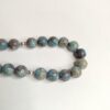 Natural Turquoise Stone Misbaha with Silver Accents and Islamic Charmمسبحة فيروز حجر طبيعي 33 حبة - Image 2