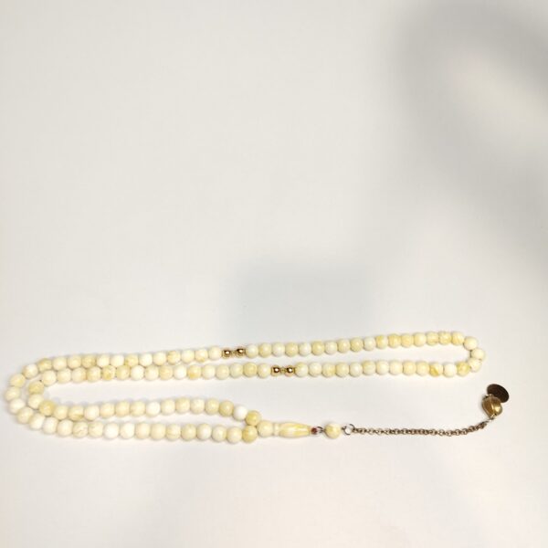 Amber Sand Prayer Beads Misbaha – Handcrafted Islamic Tasbih (99 Beads)مسبحة من تراب الكهرب 99 حبة اصليه 100% - Image 6