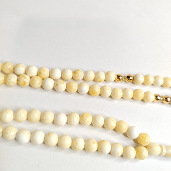 Amber Sand Prayer Beads Misbaha – Handcrafted Islamic Tasbih (99 Beads)مسبحة من تراب الكهرب 99 حبة اصليه 100% - Image 4