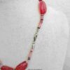 Bold Red Floral Statement Necklace - Image 3
