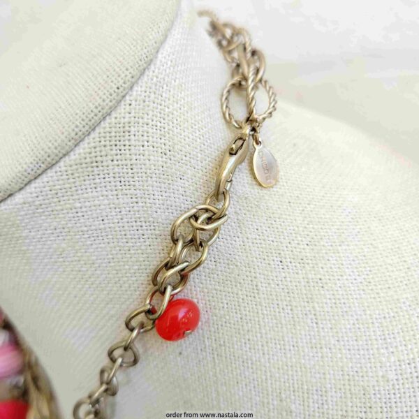 Chunky Multicolor Beaded Statement Necklace – Bold & Playful - Image 3