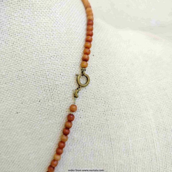 Handcrafted Wooden Bead Necklace – Earth-Tone Tribal-Inspired Jewelry - Image 3