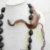 Glossy Brown Heart Bead Necklace - Image 2
