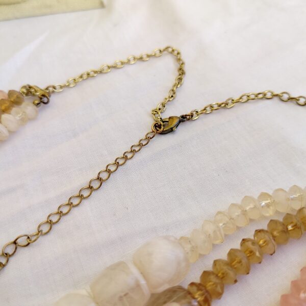 Multicolor Chunky Bead Statement Necklace - Image 3