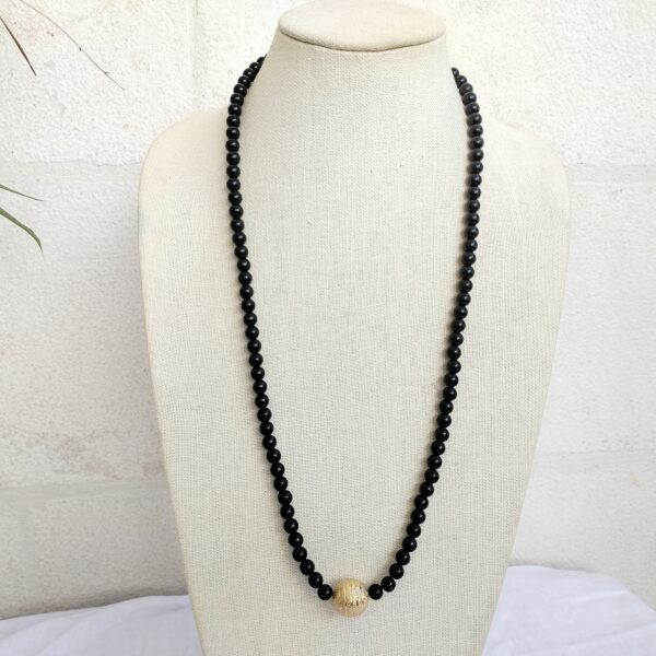 Delicate Gold Chain Necklace with Red Crescent Accents