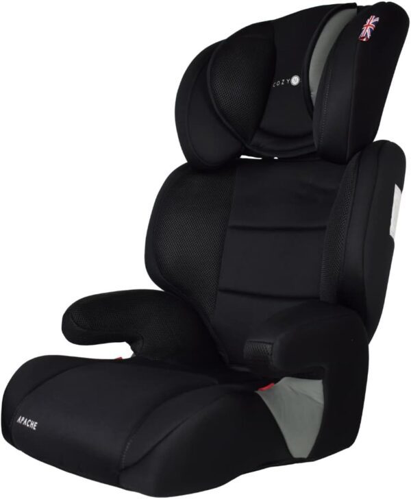Cozy N Safe Apache Group 2/3 (15Kg-36Kg, 9 Months - 12 Years), Forward Facing Child Car Seat (Grey)