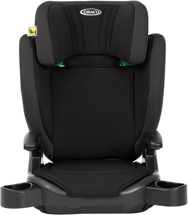 Graco Junior Maxi i-Size R129 Highback Booster Car Seat With Cupholders, Suitable From 100-150cm (Approx. 3.5 To 12 Years) - Midnight Black - Image 5