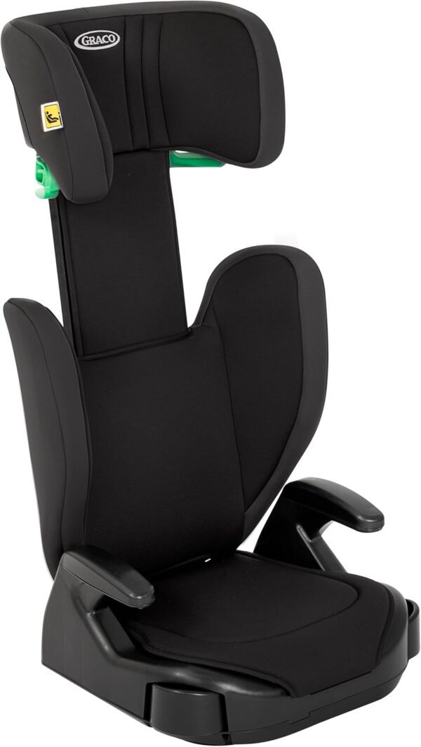 Graco Junior Maxi i-Size R129 Highback Booster Car Seat With Cupholders, Suitable From 100-150cm (Approx. 3.5 To 12 Years) - Midnight Black - Image 7