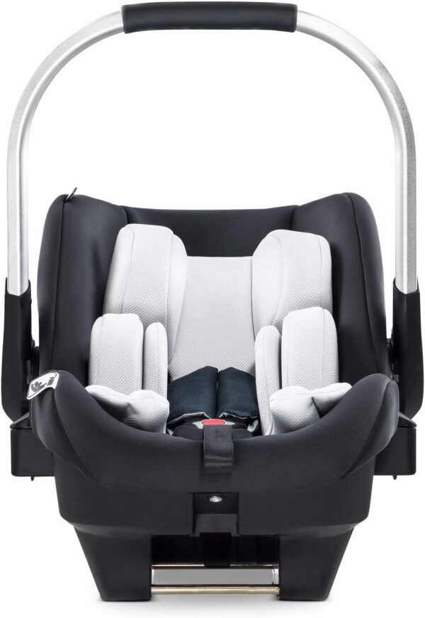 Hauck Ipro Baby I-Size Carrier With Two Piece Newborn Reducer, Evolutive, Lightweight, Compatible Isofix Base, Car Seat For Group 0+ Up To 13 Kg, Black - Image 21