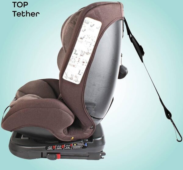 The Moon Brand Rover -Baby/Infant Car seat Group(0+,1,2,3) (0-12 years) 360° Rotate - Brown - Image 6