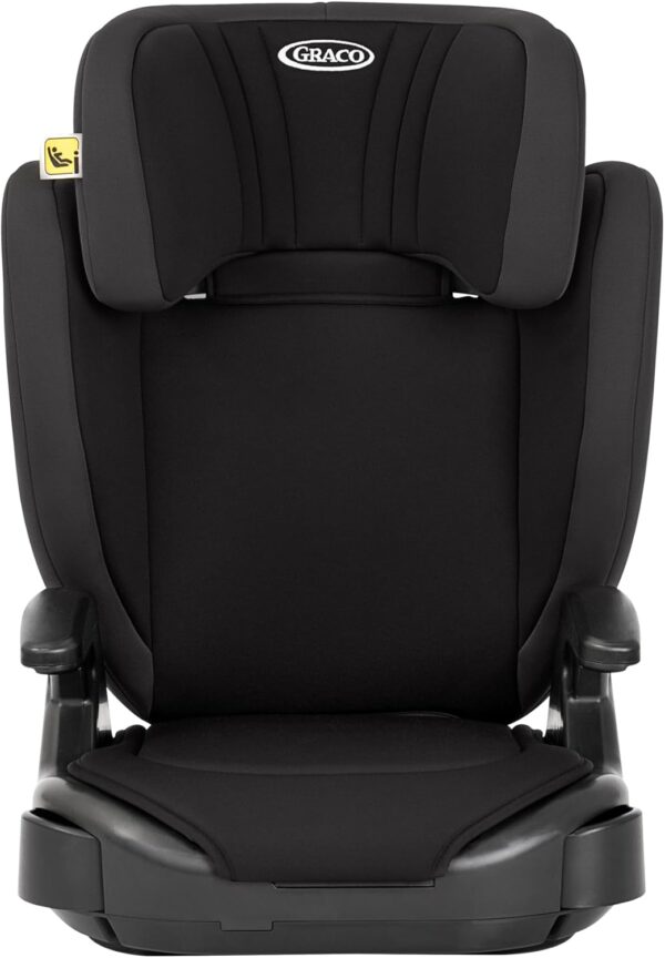 Graco Junior Maxi i-Size R129 Highback Booster Car Seat With Cupholders, Suitable From 100-150cm (Approx. 3.5 To 12 Years) - Midnight Black - Image 2