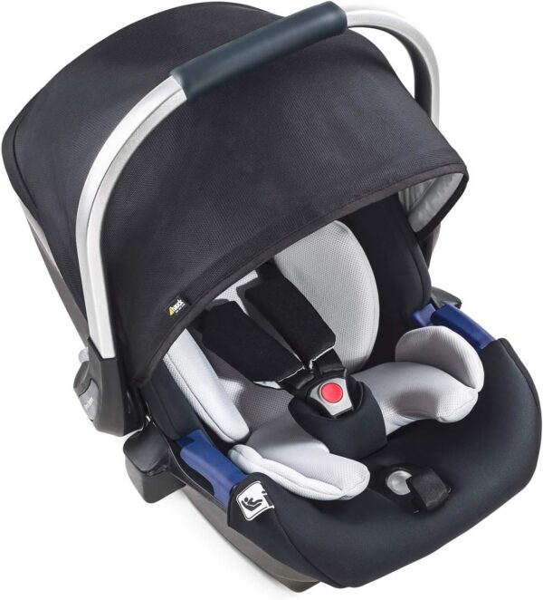 Hauck Ipro Baby I-Size Carrier With Two Piece Newborn Reducer, Evolutive, Lightweight, Compatible Isofix Base, Car Seat For Group 0+ Up To 13 Kg, Black - Image 18
