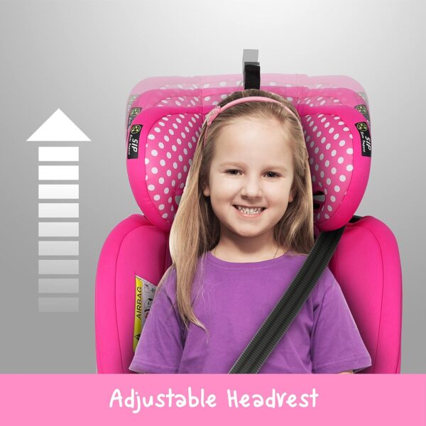 Disney Minnie Mouse Baby/Kids 4 In 1 Car Seat 360 Degree Rotation 4 Position Recline Isofix Side Protection Suitable 0 Months To 12 Years Group 0+/1/2/3, Upto 36Kg Official Disney Product, Multicolor - Image 8