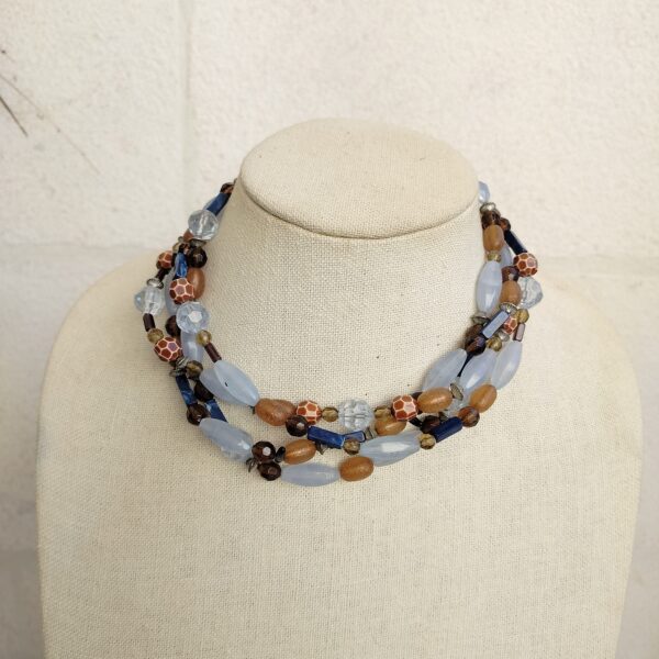 Multicolor Beaded Layered Statement Necklace