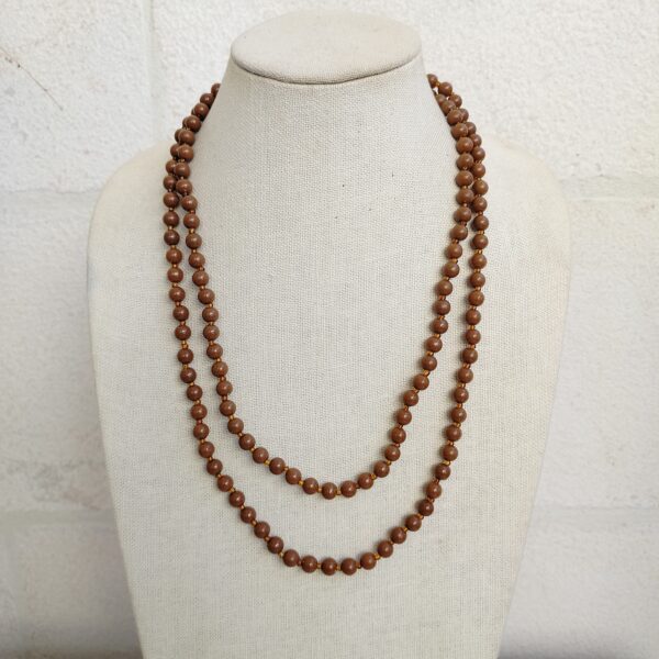 Brown beads necklace