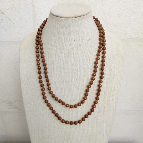 Brown beads necklace