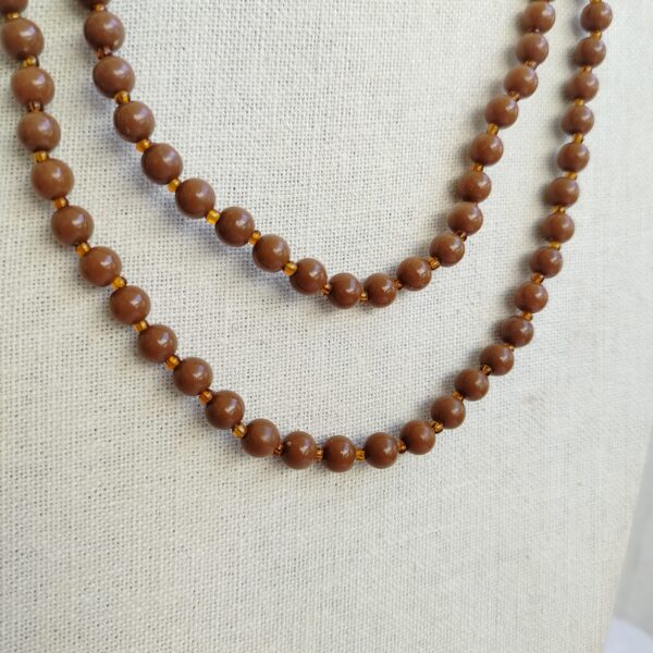 Brown beads necklace - Image 2