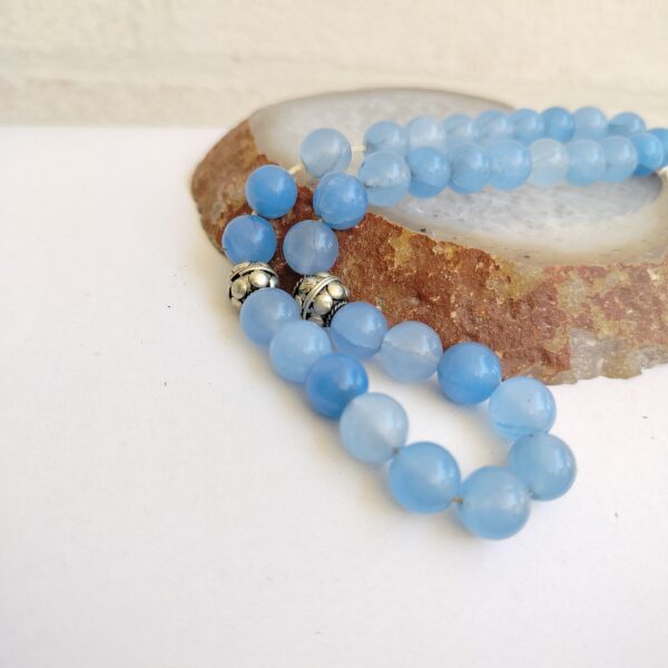 Prayer Beads from blue agate - Image 5