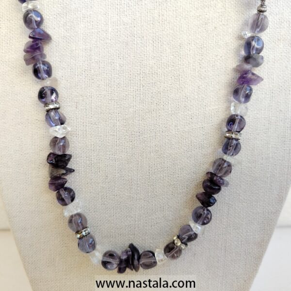 Necklace with Natural Amethyst Stones - Image 5