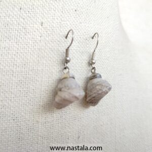 Natural Seashell Dangle Earrings – Handmade Boho Beach Jewelry