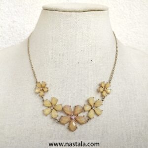 Vintage Gold & Amethyst Statement Necklace – Handmade Jewelry