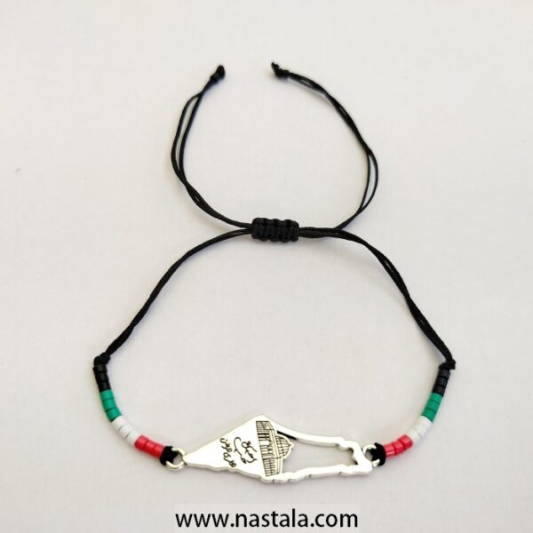 Palestine Map Bracelet
