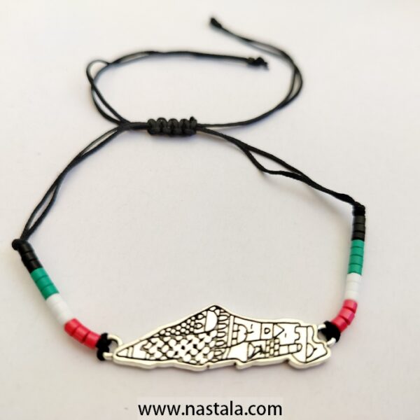 Palestine Map Bracelet