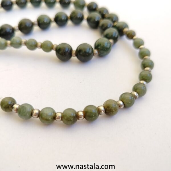 Natural Jade Stone Beads Necklace - Image 2
