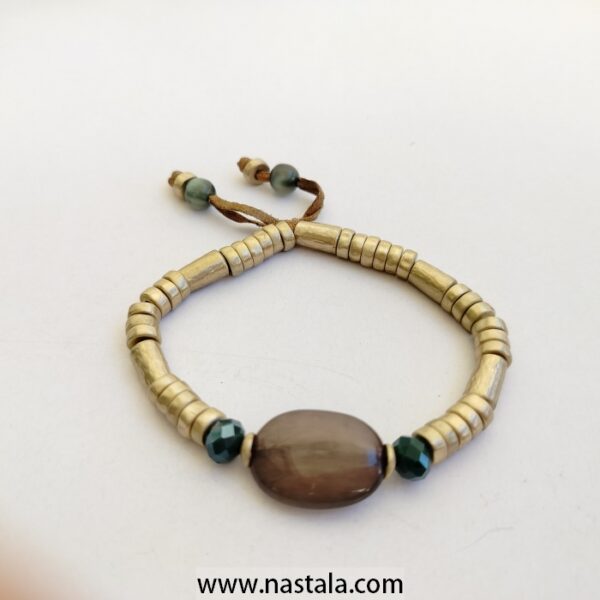 Heavy Brass Rings Bracelet - Image 4