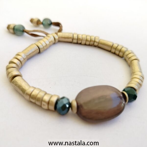 Heavy Brass Rings Bracelet - Image 3